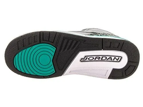 Jordan Nike Kids Air 3 Retro Gg Black/Metallic Gold Rio Teal Basketball Shoe 5.5 Kids US