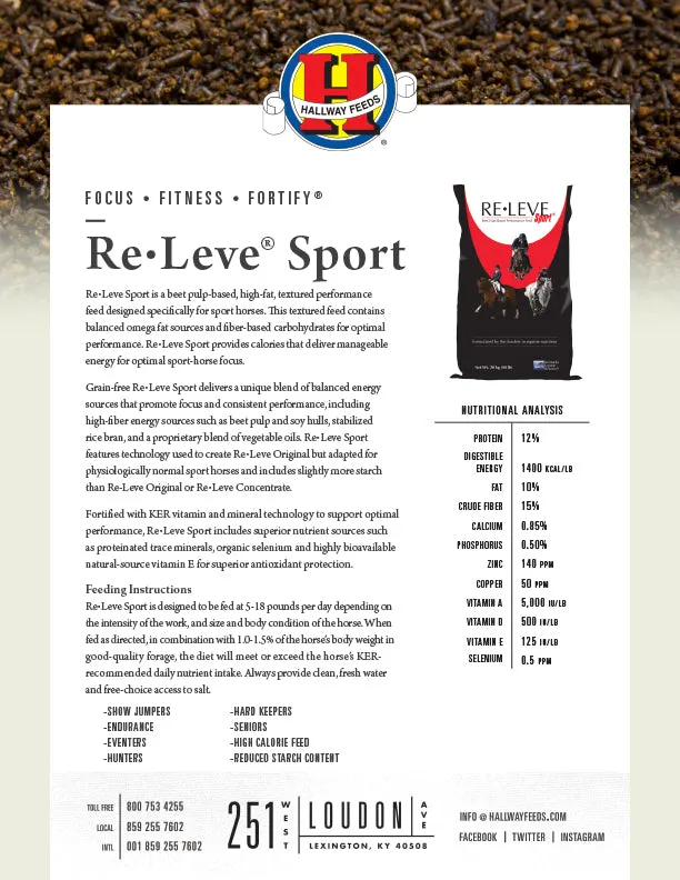 KER RE-LEVE Sport Horse Feed