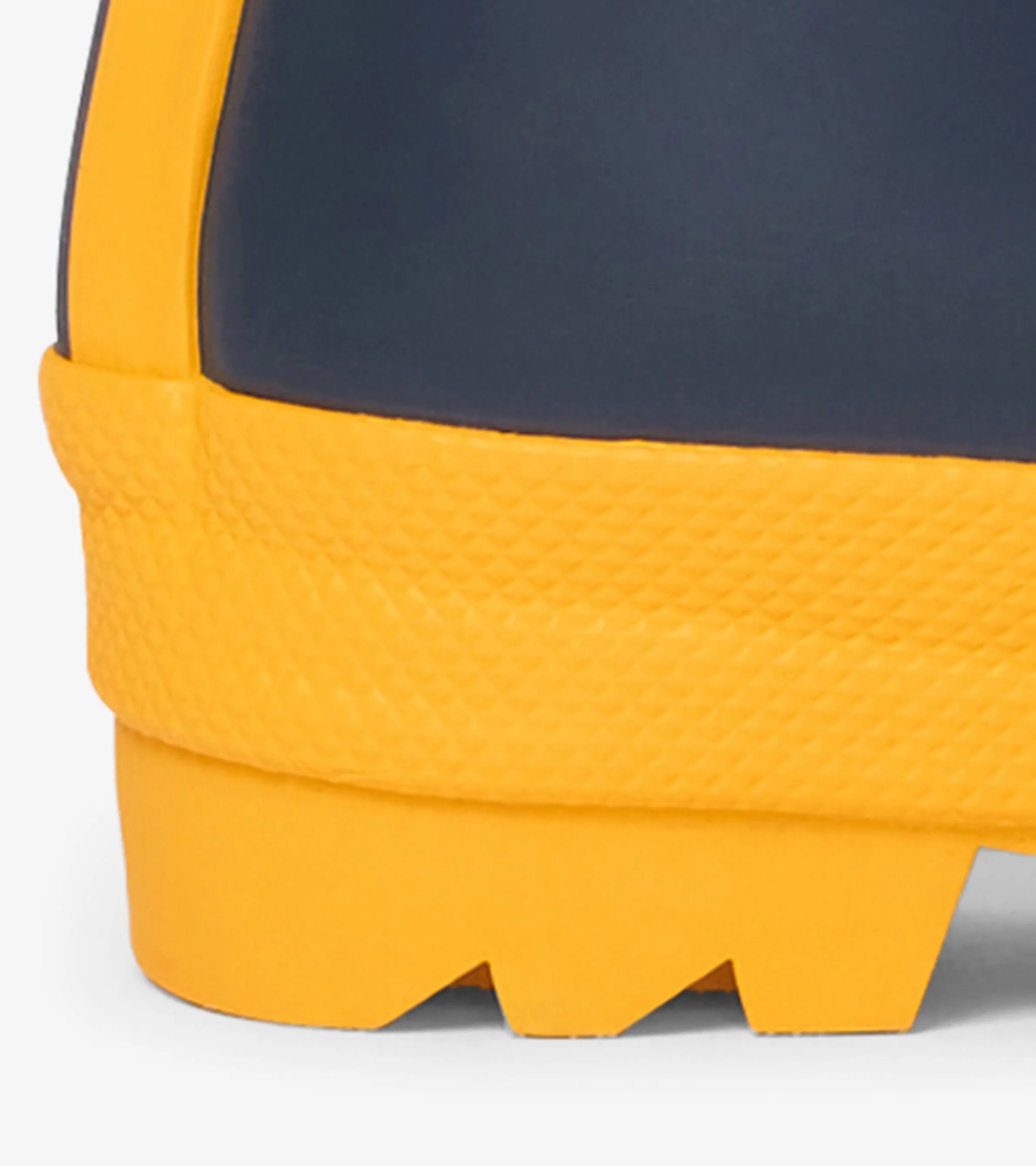 Kids Navy & Yellow Matte Wellies