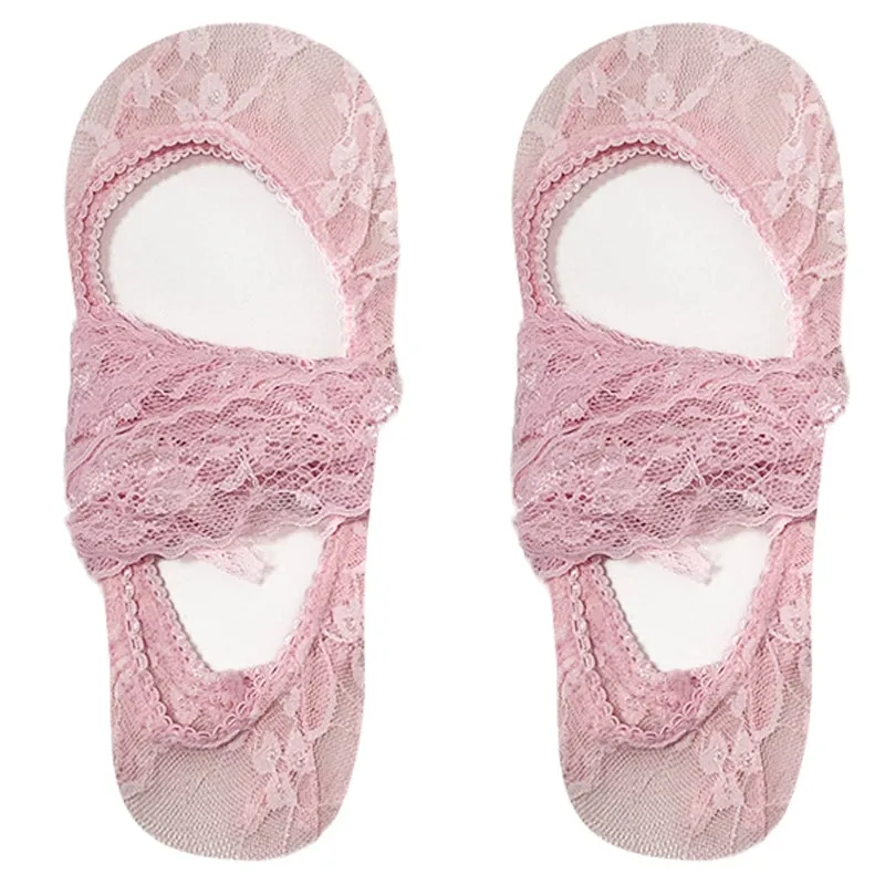 Lace Cross Tie Bow Socks