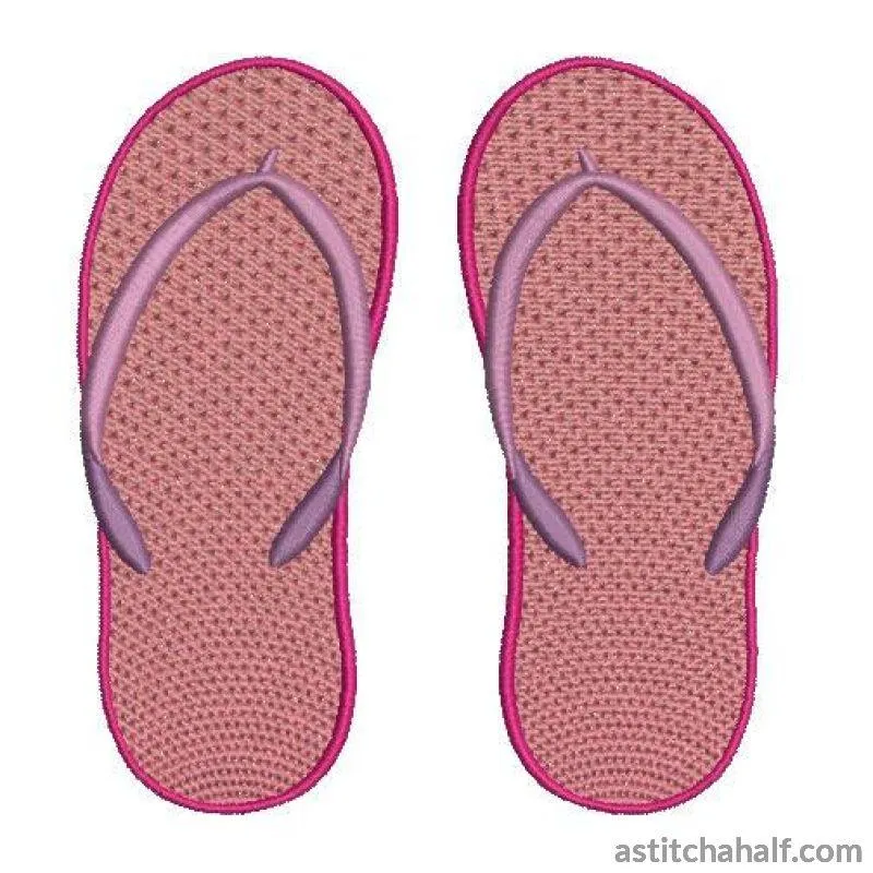 Lacy Flip Flops