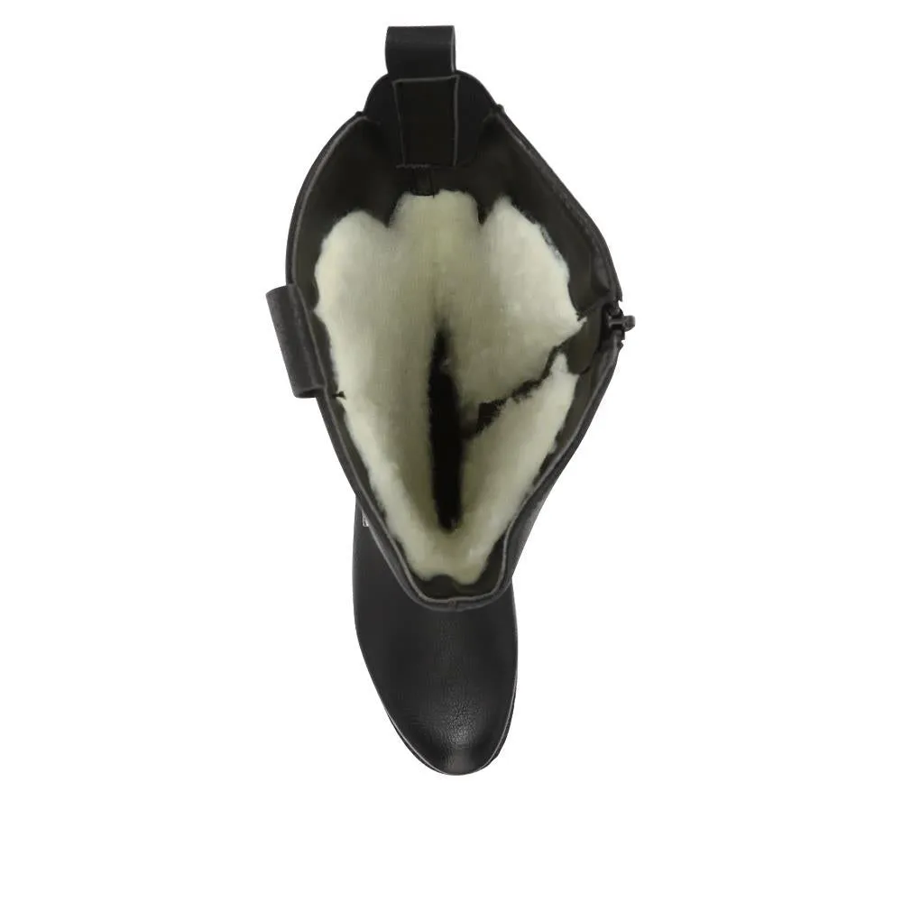 Leather Western-Heeled Long Boots - RKR40525 / 326 087