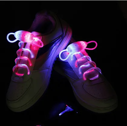 Led Sport Shoe Laces Glow Shoe Strings Round Flash Light Shoelaces