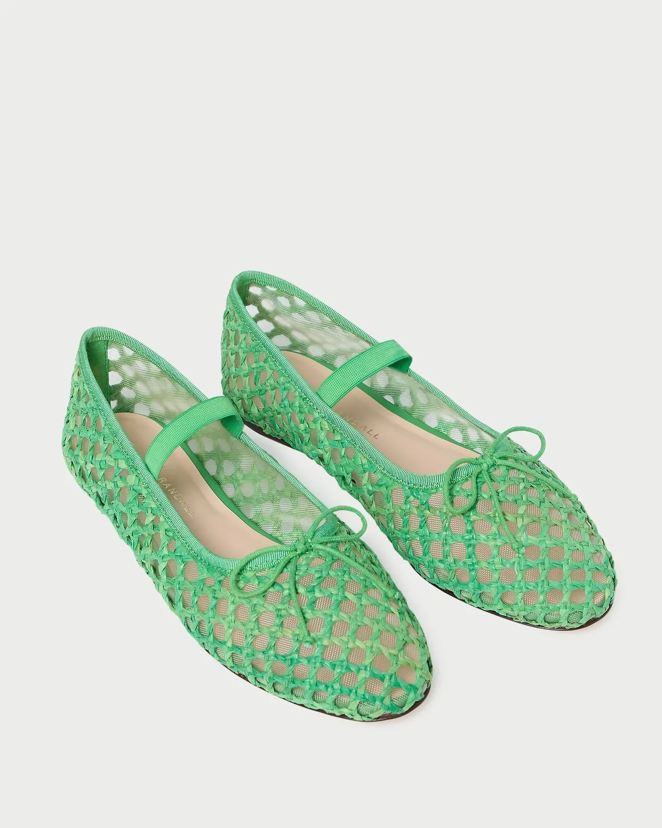 Leonie Kelly Green Crochet Ballet Flat