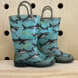 Light Up Shark Rain Boots