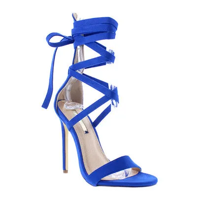Liliana Irina-20 Strappy Wrap Up High Heels