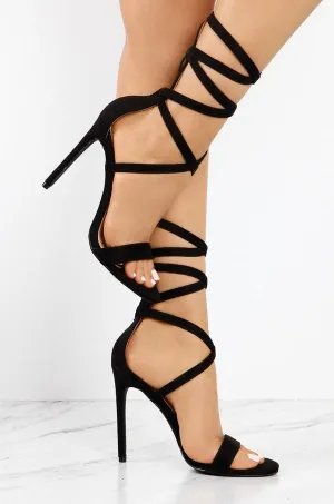 Liliana Irina-20 Strappy Wrap Up High Heels