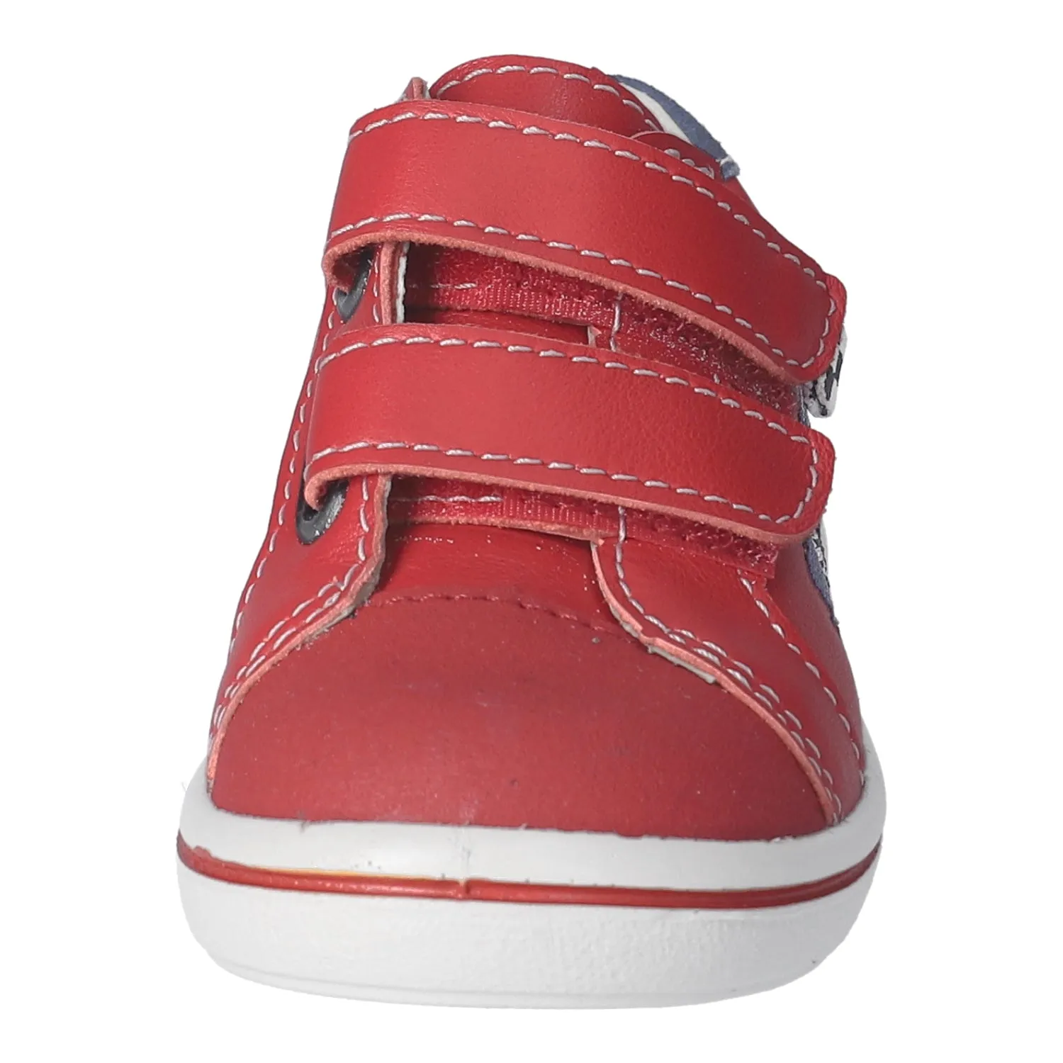 Luigi Red Leather Sneaker with Racing Car Design