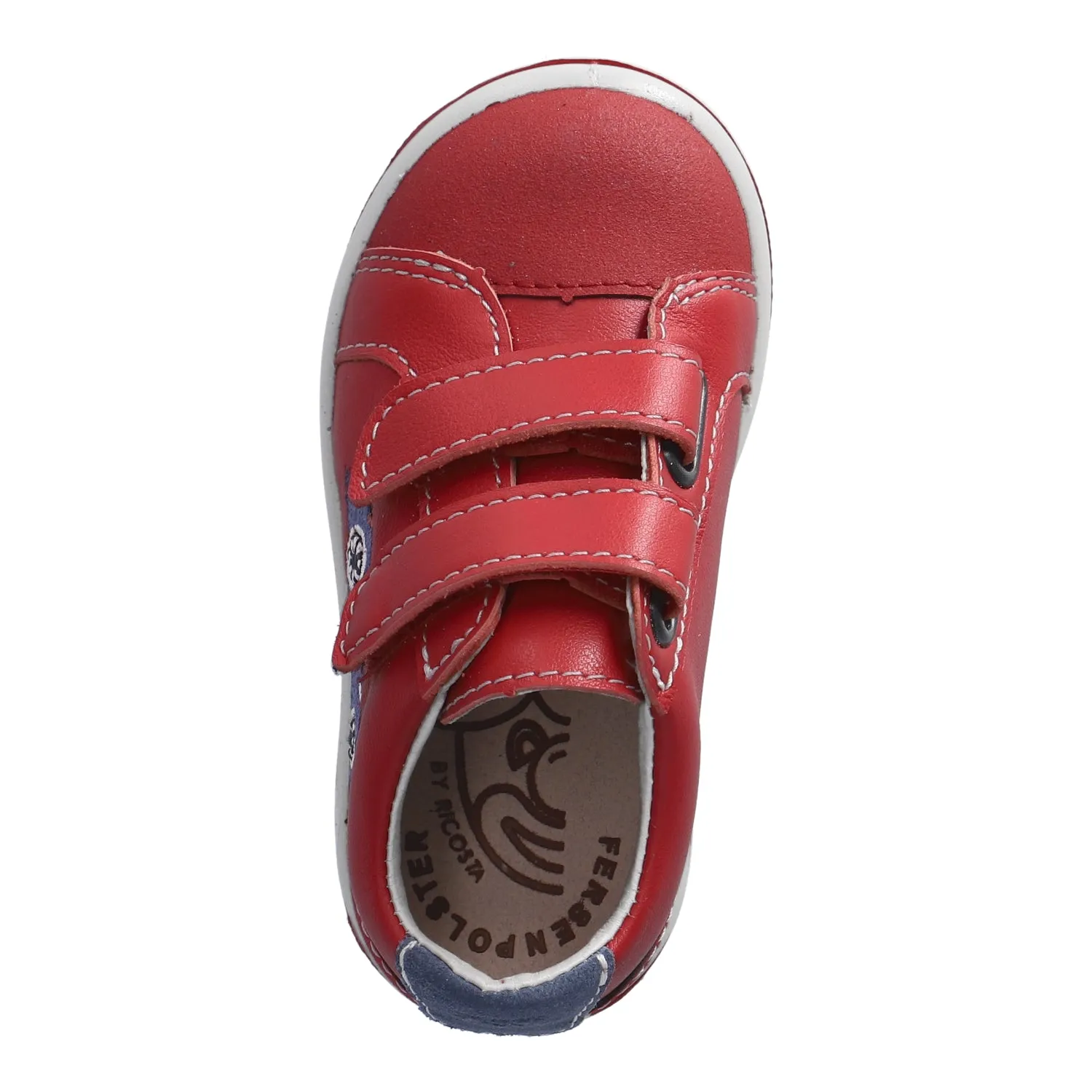 Luigi Red Leather Sneaker with Racing Car Design