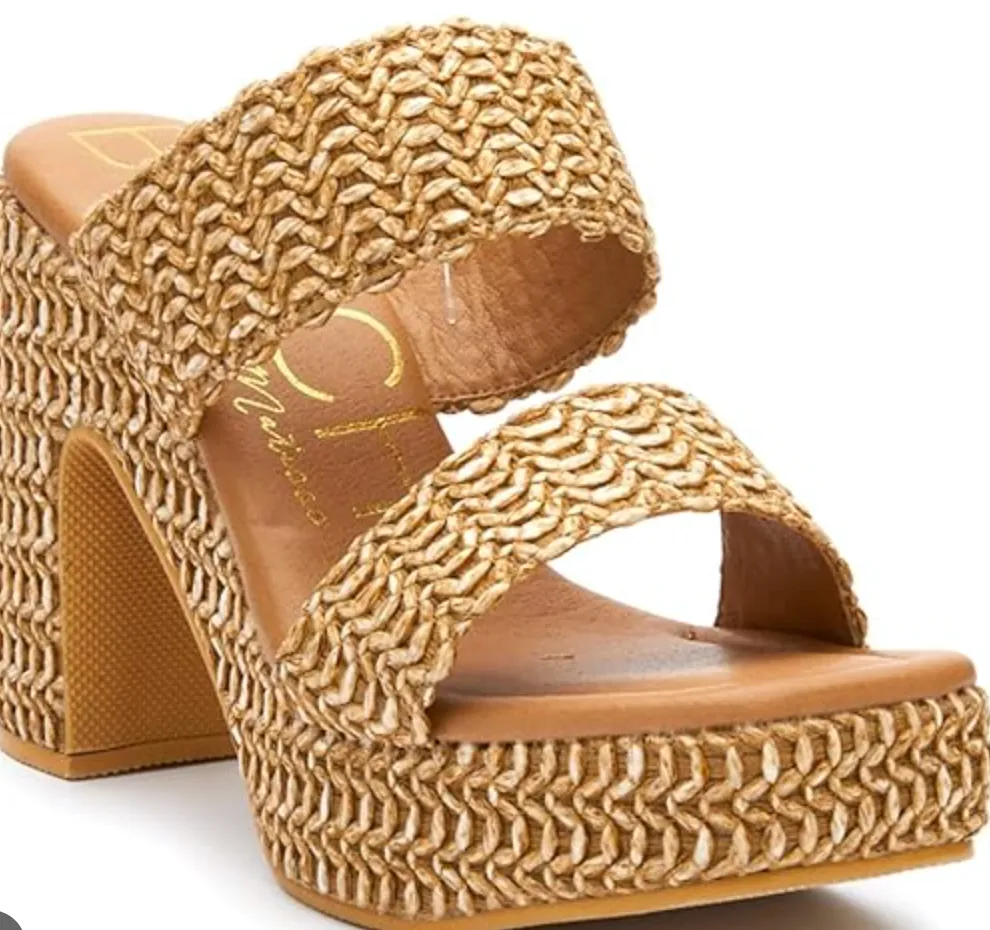 Matisse Gem Platform Heel Camel
