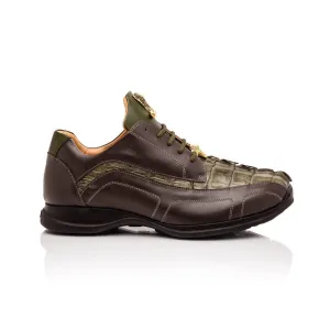 Mauri Flex M799 Men's Shoes Exotic Hornback / Nappa Leather Derby Sneakers (MA5643)