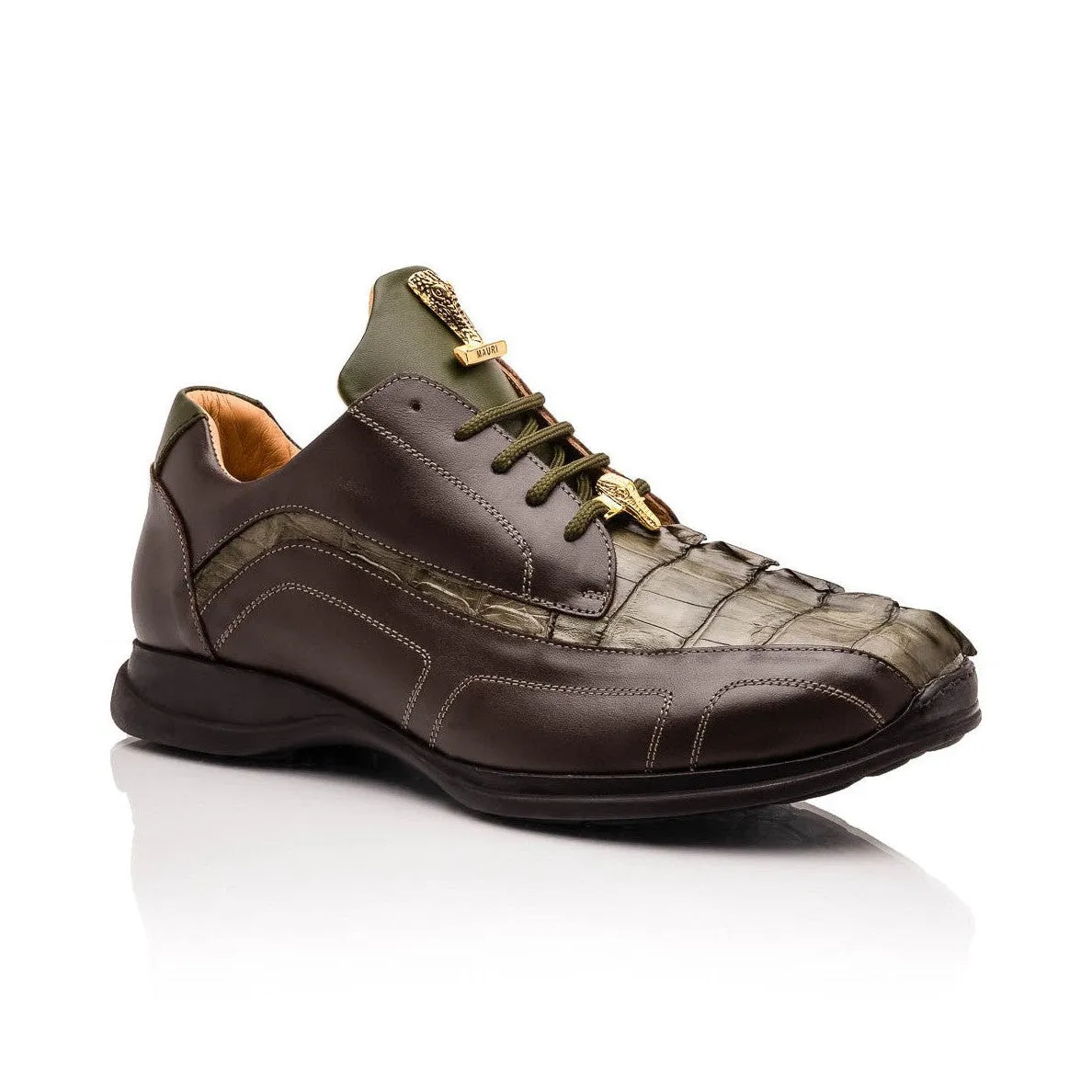 Mauri Flex M799 Men's Shoes Exotic Hornback / Nappa Leather Derby Sneakers (MA5643)
