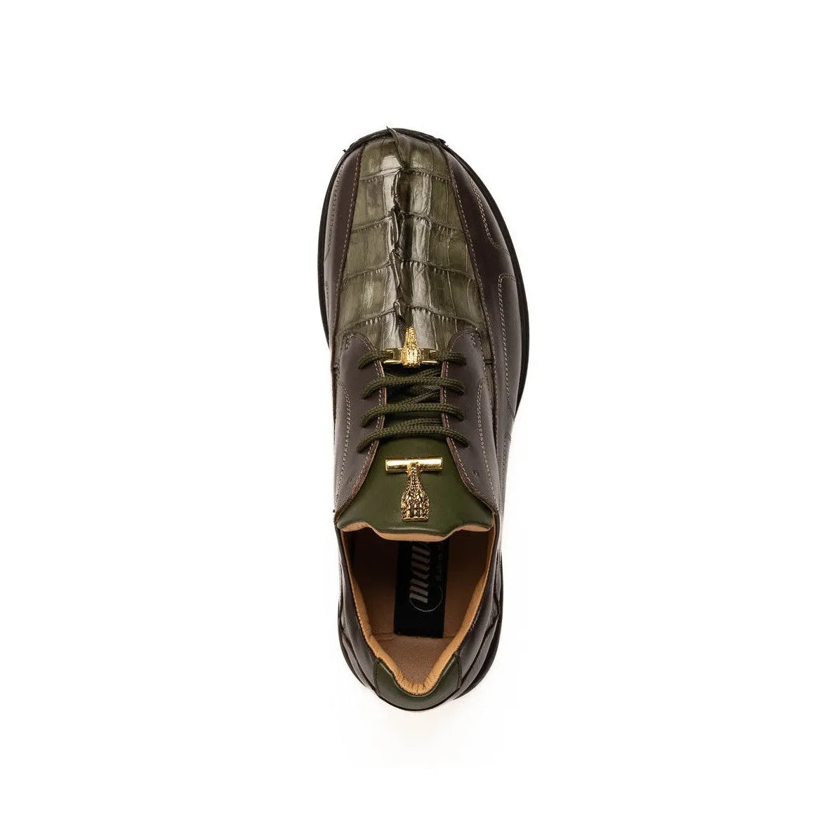 Mauri Flex M799 Men's Shoes Exotic Hornback / Nappa Leather Derby Sneakers (MA5643)
