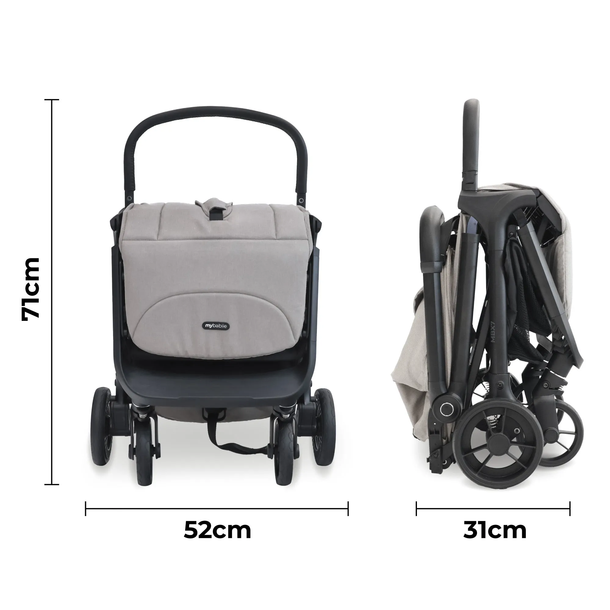 MBX7 Auto-Fold Stroller - Camel