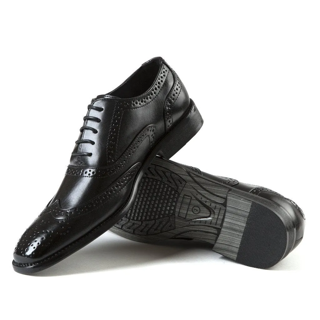 Men's Tuxedo Dress Shoes Lace Up Pointed Toe Oxford Formal Wedding Shoes - CLEARANCE, FINAL SALE!