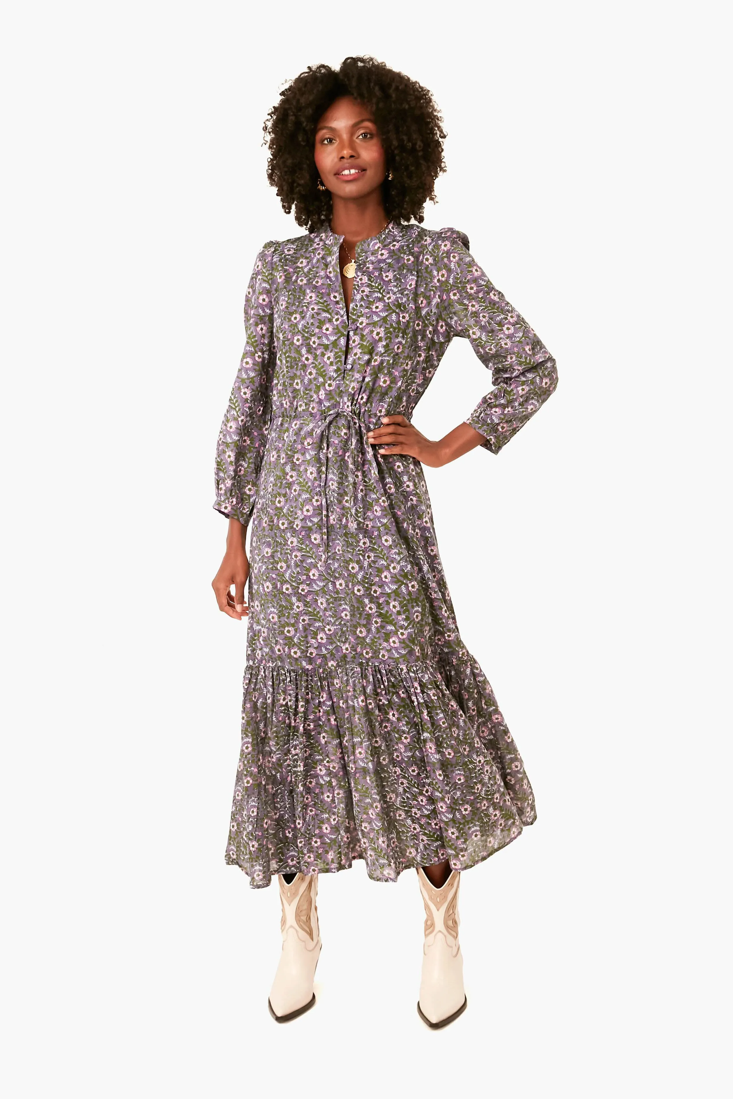 Midnight Wildflower Frances Dress