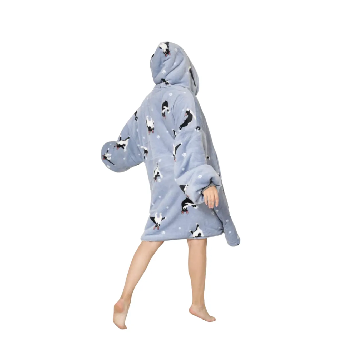 My Snuggy - Adult French Bulldog Yoga Lover Hoodie Blanket