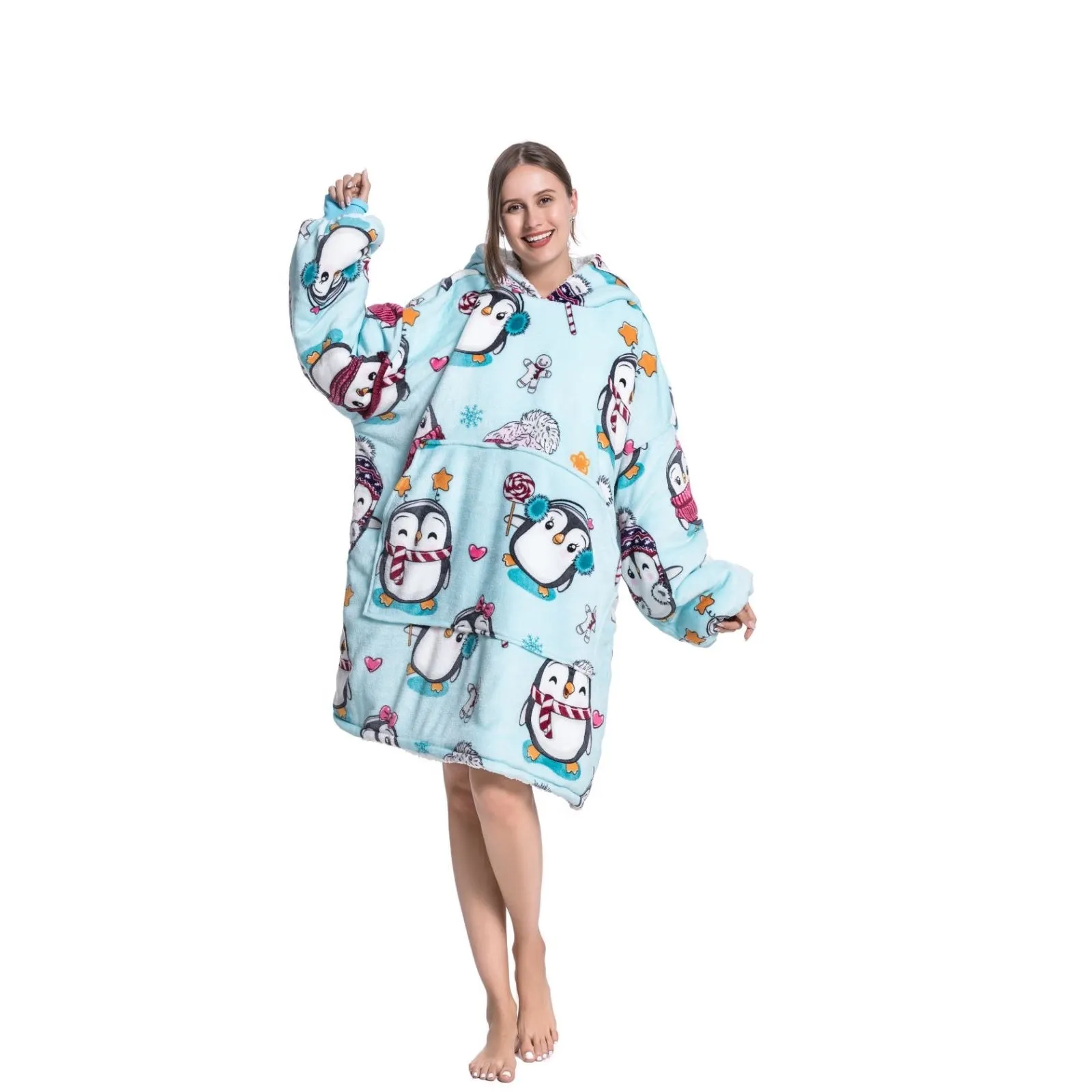 My Snuggy - Adult Penguin Hoodie Blanket