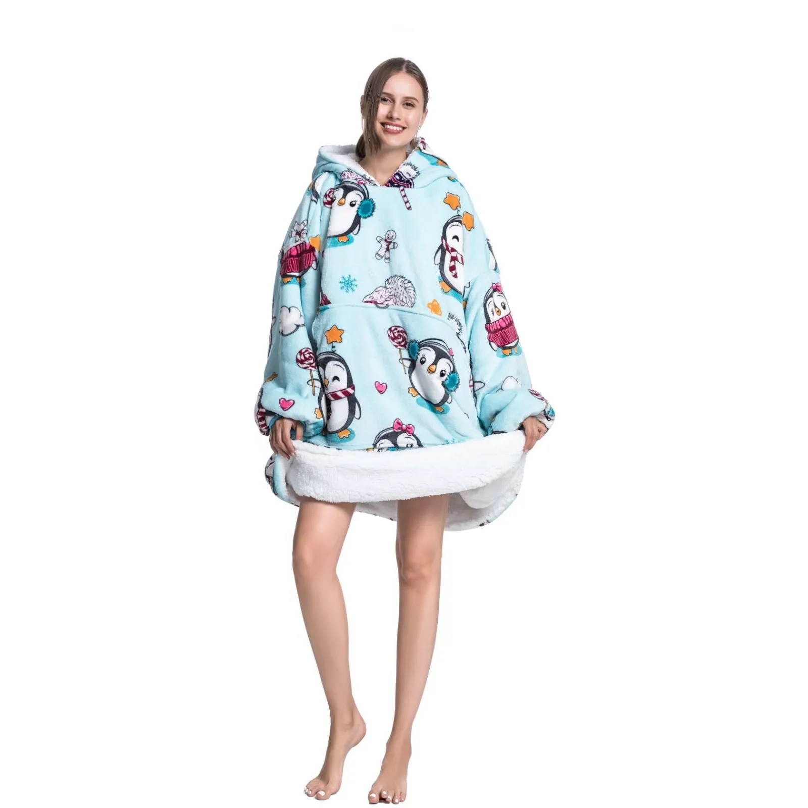 My Snuggy - Adult Penguin Hoodie Blanket