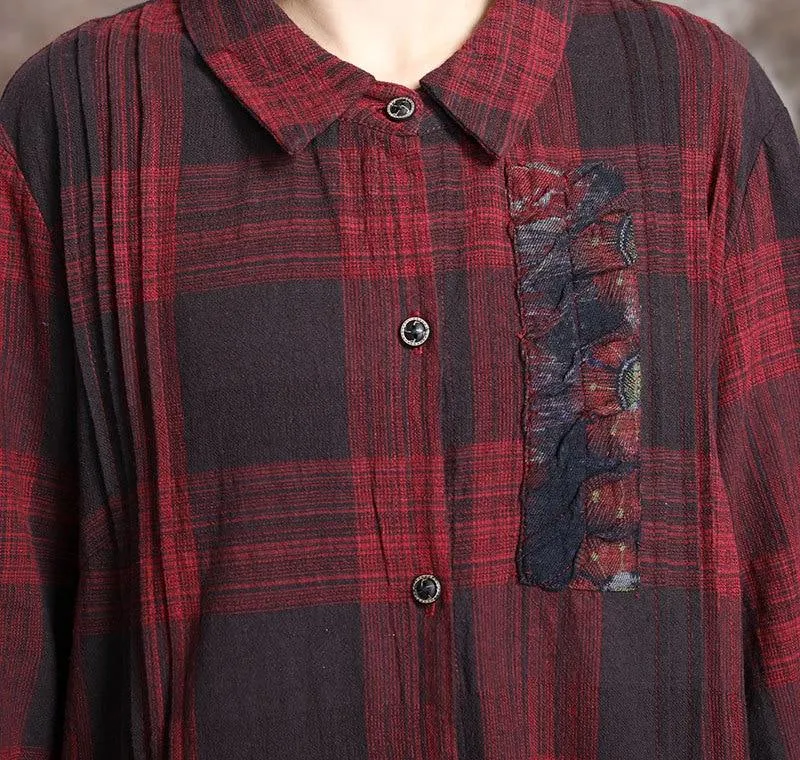 Mystery Girl Plaid Linen Shirt Dress | Nirvana