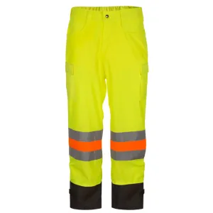 Nats Men’s High Visibility Signal Pants, Waterproof, Sealed Seams, Reflective Strips, Front Clasp, CSA Z96-09 Compliant | Sizes S-4XL