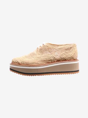 Neutral Birdie platform shoes - size EU 36.5