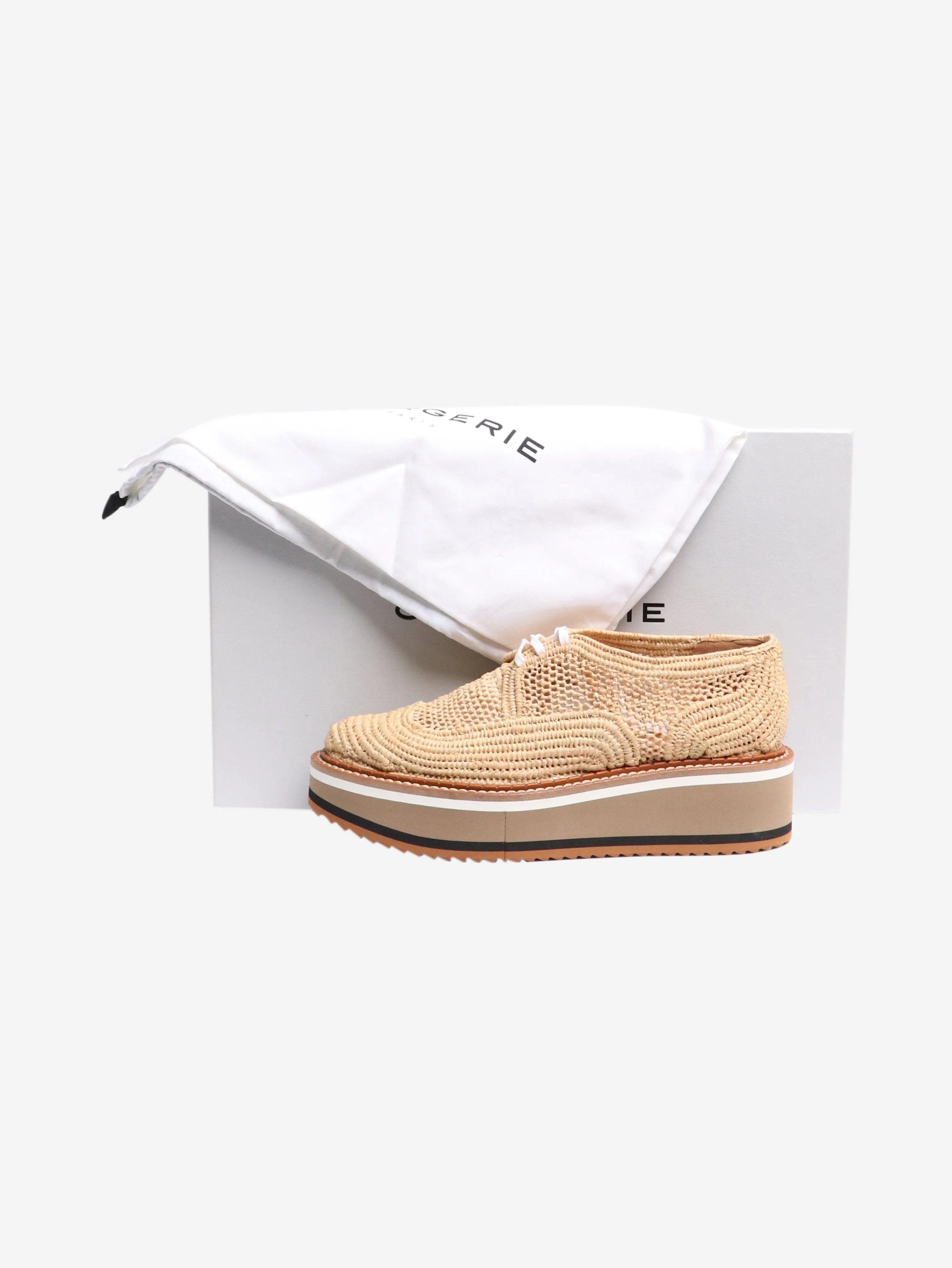Neutral Birdie platform shoes - size EU 36.5