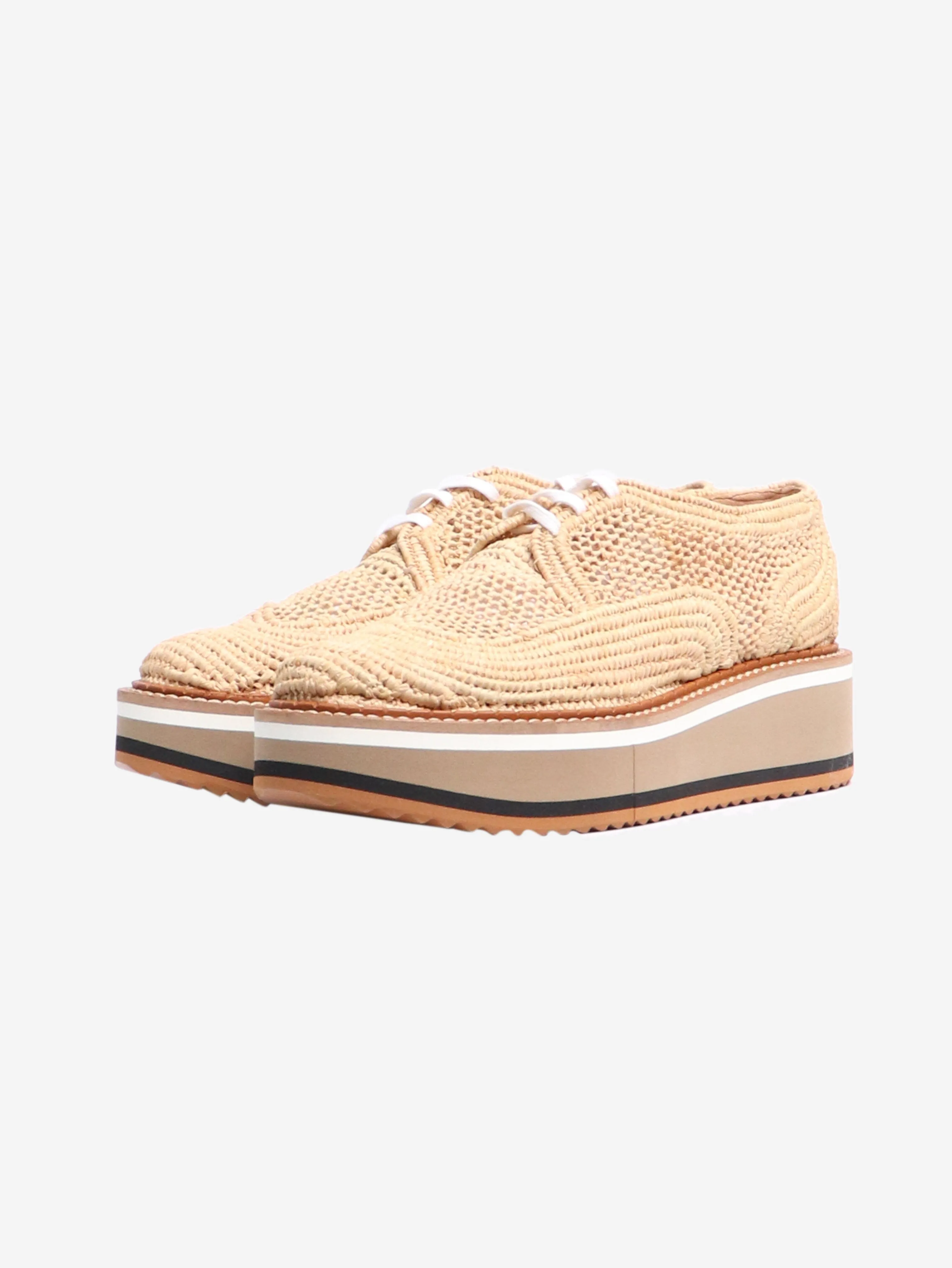 Neutral Birdie platform shoes - size EU 36.5