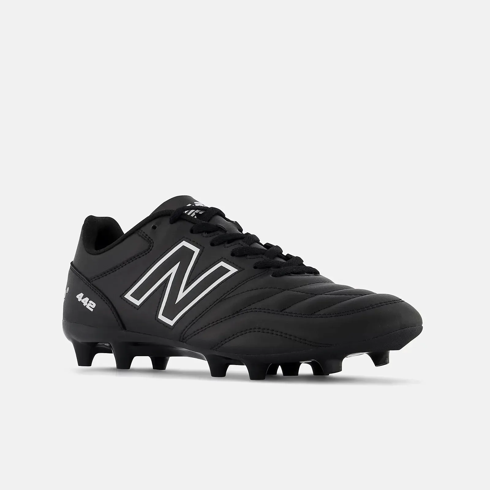 New Balance 442 V2 Academy FG 2E Wide - Black-White