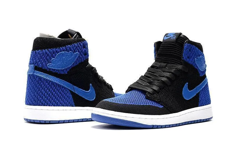 Nike Air Jordan 1 High Retro Flyknit Navy Black Shoes Basketball Men !!! CYBER MONDAY SALE !!!