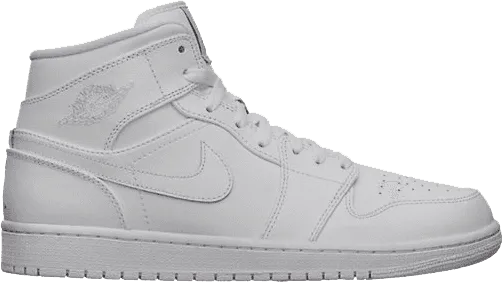 Nike Air Jordan 1 Mid White Shoes Basketball Men !!! CYBER MONDAY SALE !!!