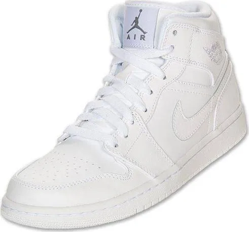 Nike Air Jordan 1 Mid White Shoes Basketball Men !!! CYBER MONDAY SALE !!!