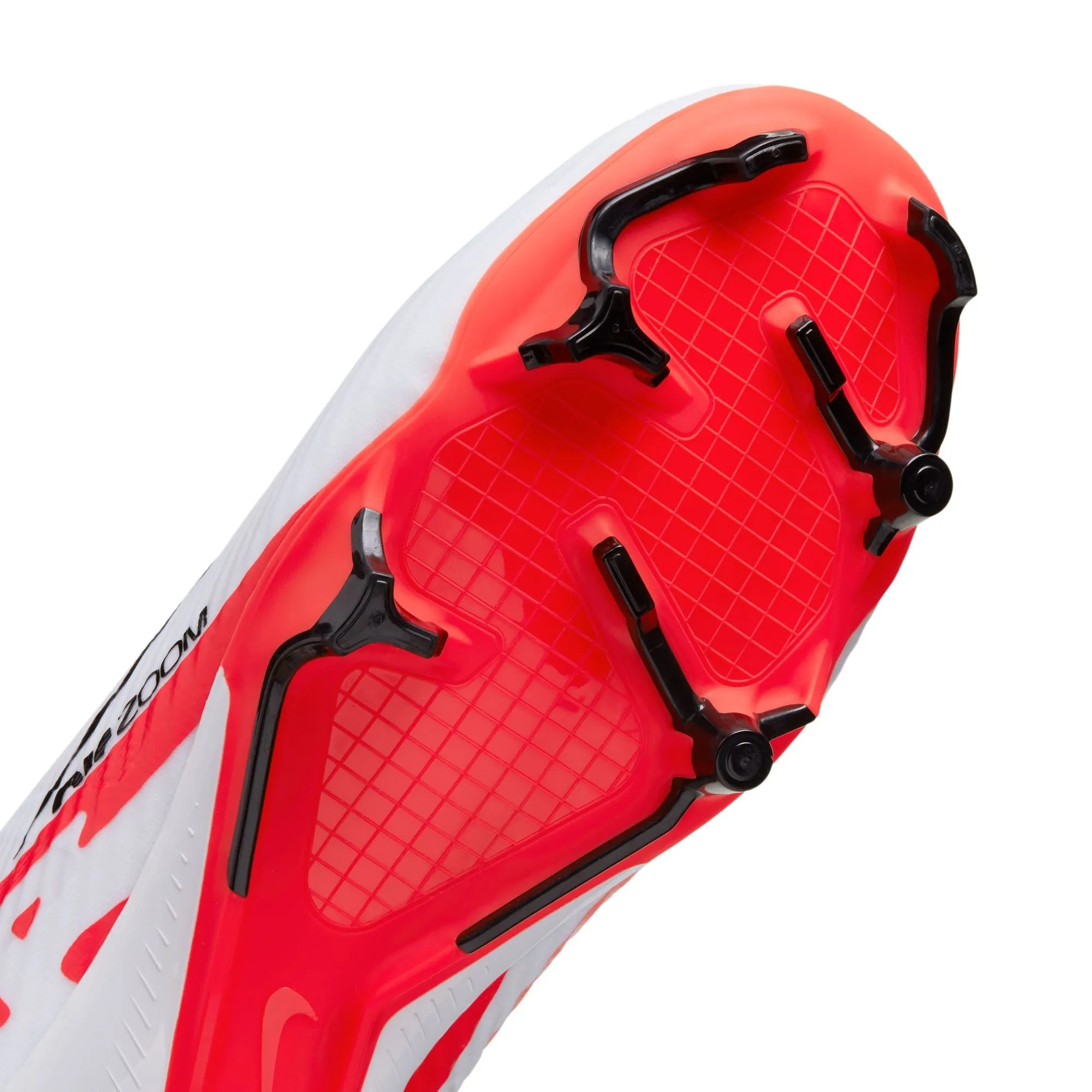 Nike Air Zoom Mercurial Vapor 15 Academy FG/MG Soccer Cleat - White/Bright Crimson/Black