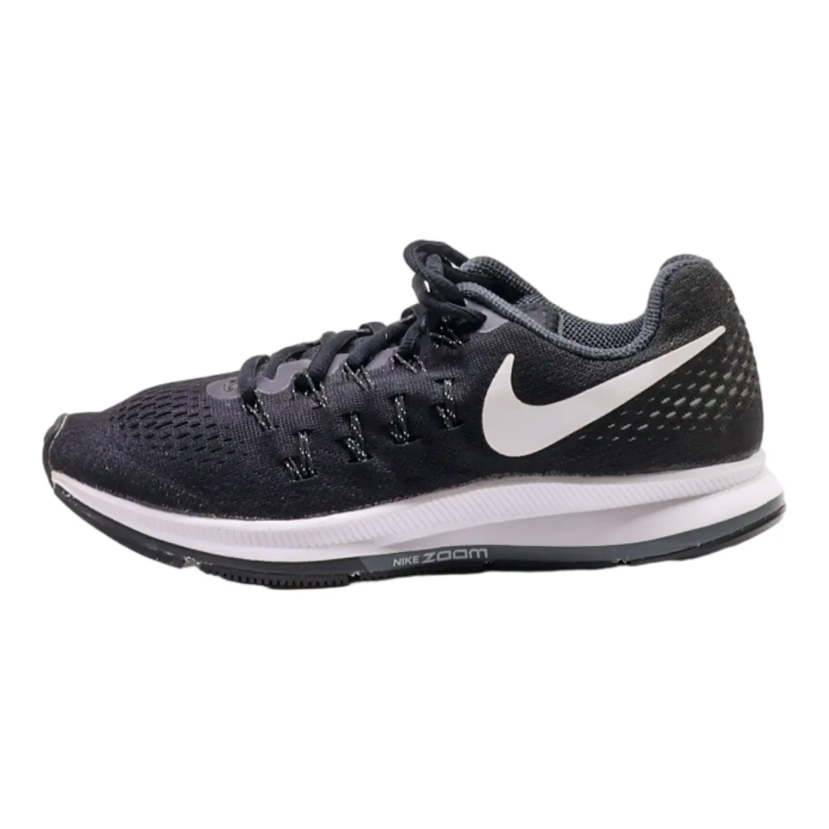 NIKE Air Zoom Pegasus 33 Sneaker Trainers Black Synthetic Womens UK 3.5