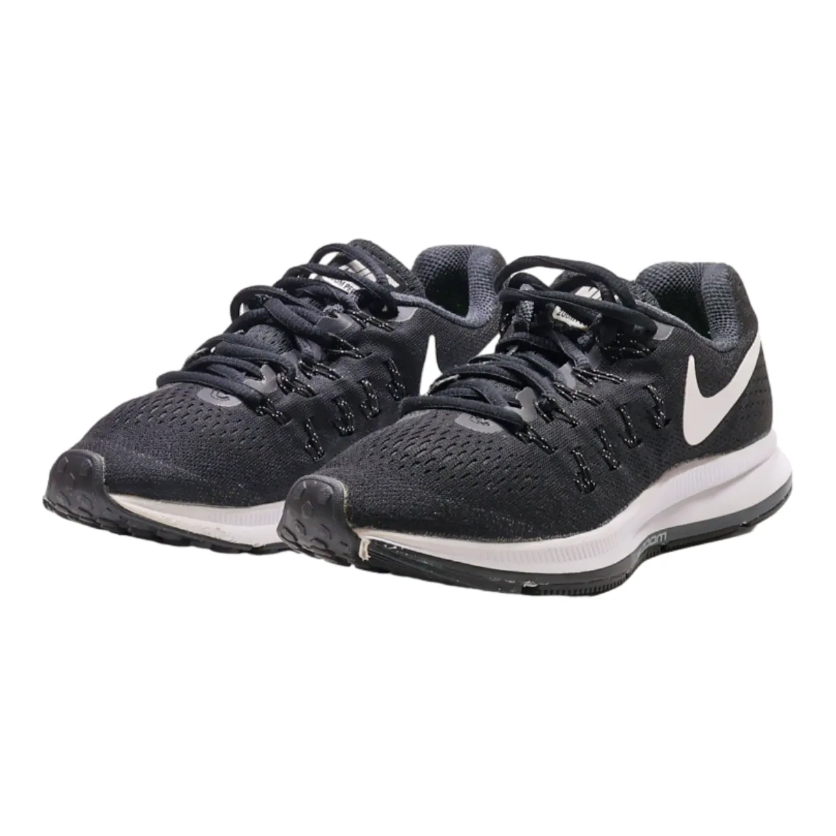 NIKE Air Zoom Pegasus 33 Sneaker Trainers Black Synthetic Womens UK 3.5