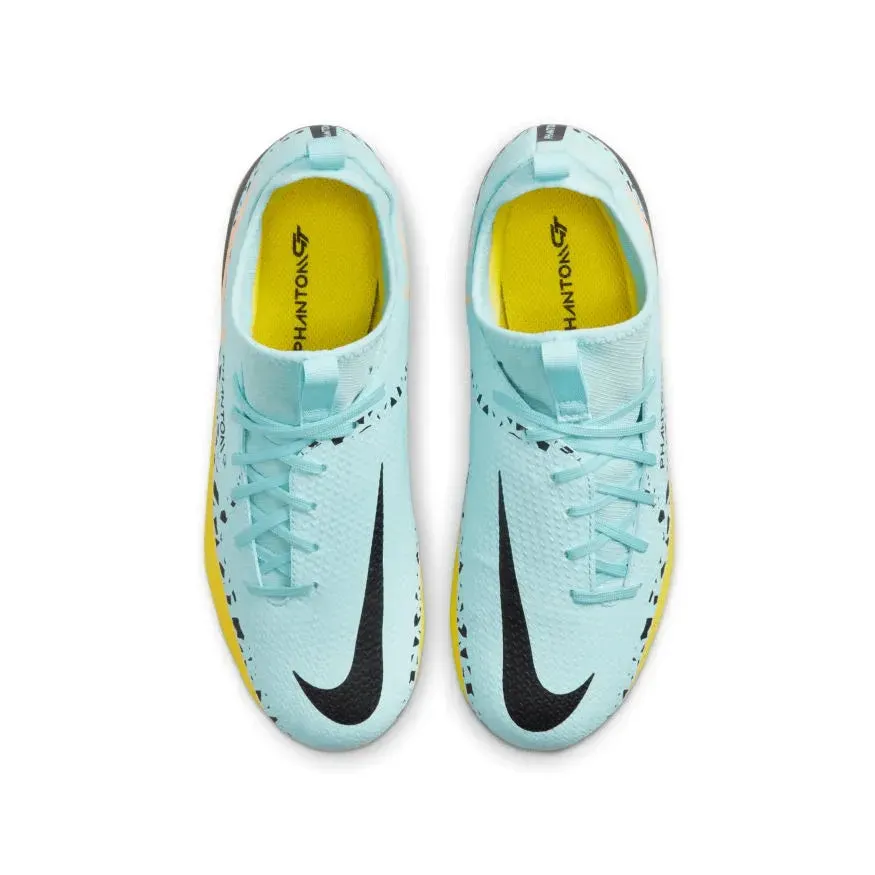 Nike Jr Phantom GT2 Academy DF FGMG  - Glacier Ice-Black