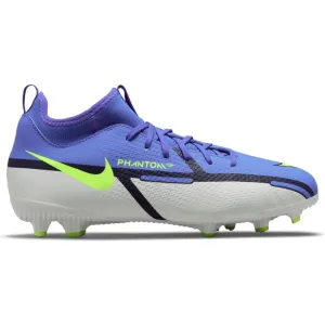 Nike Jr. Phantom GT2 Academy Dynamic Fit MG-SAPPHIRE/VOLT-GREY FOG-BLUE VOID Nike Jr. Phantom GT2 Academy Dynamic Fit MG-SAPPHIRE/VOLT-GREY FOG-BLUE VOID