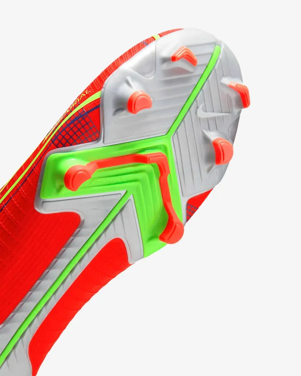 Nike Mercurial Vapor 14 Academy FG-MG - Bright Crimson-Volt-Indigo