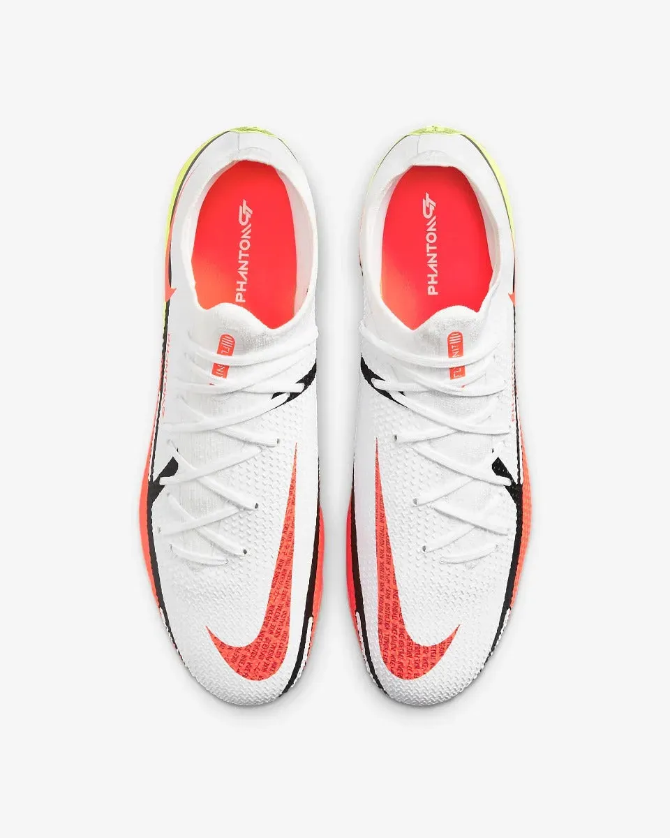 Nike Phantom GT2 PRO FG - White-Volt-Crimson