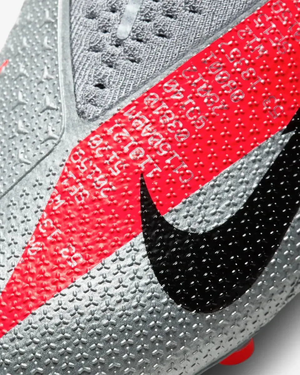 Nike Phantom Vision 2 Elite DF FG - Grey-Red