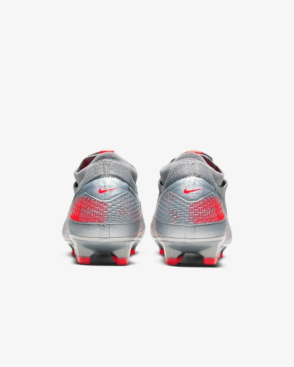 Nike Phantom Vision 2 Elite DF FG - Grey-Red