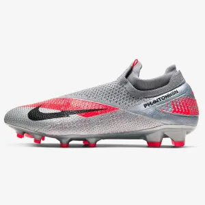 Nike Phantom Vision 2 Elite DF FG - Grey-Red