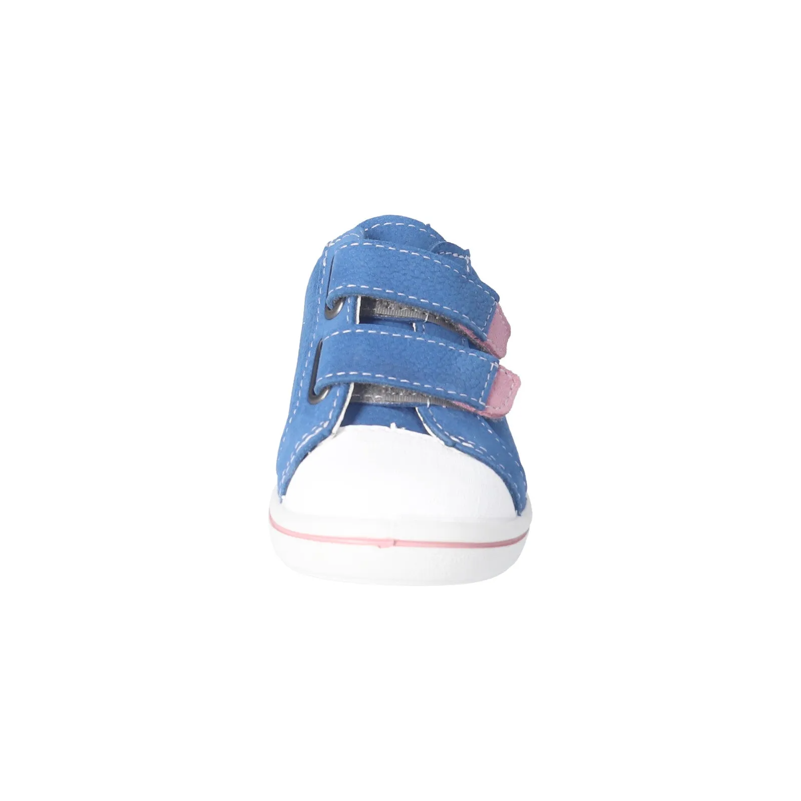Nippy Leather Sneaker Shoe in Sky Blue and Pink