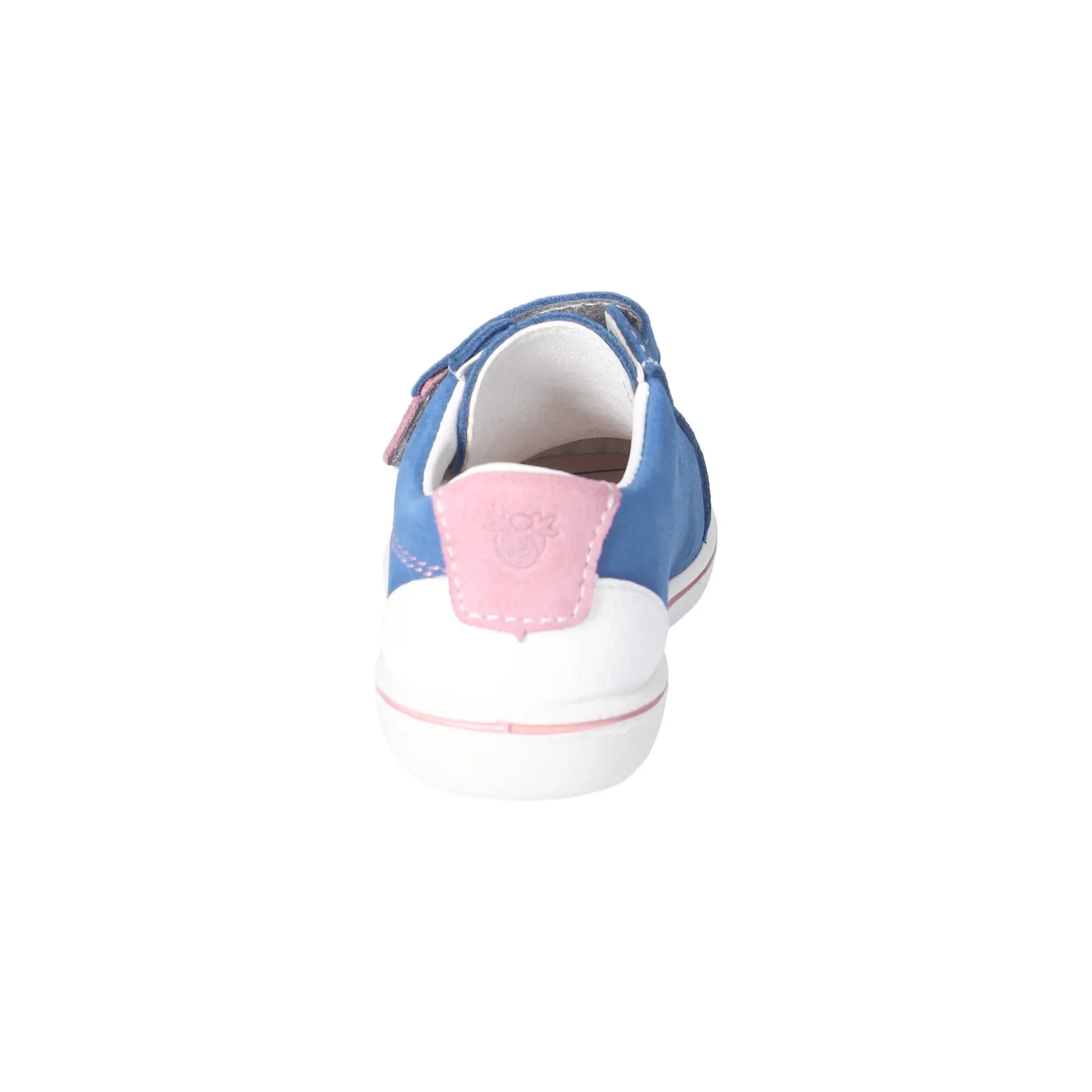 Nippy Leather Sneaker Shoe in Sky Blue and Pink