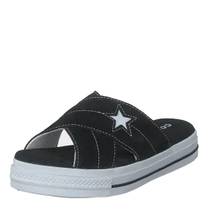 One Star Sandal Black/black/white
