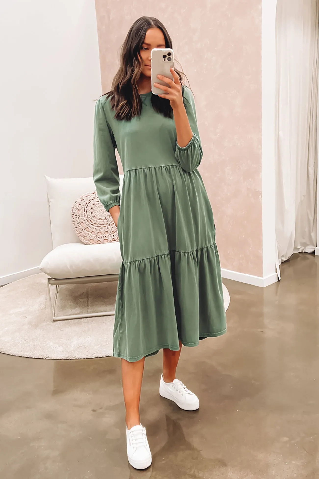 Poppy Dress Green