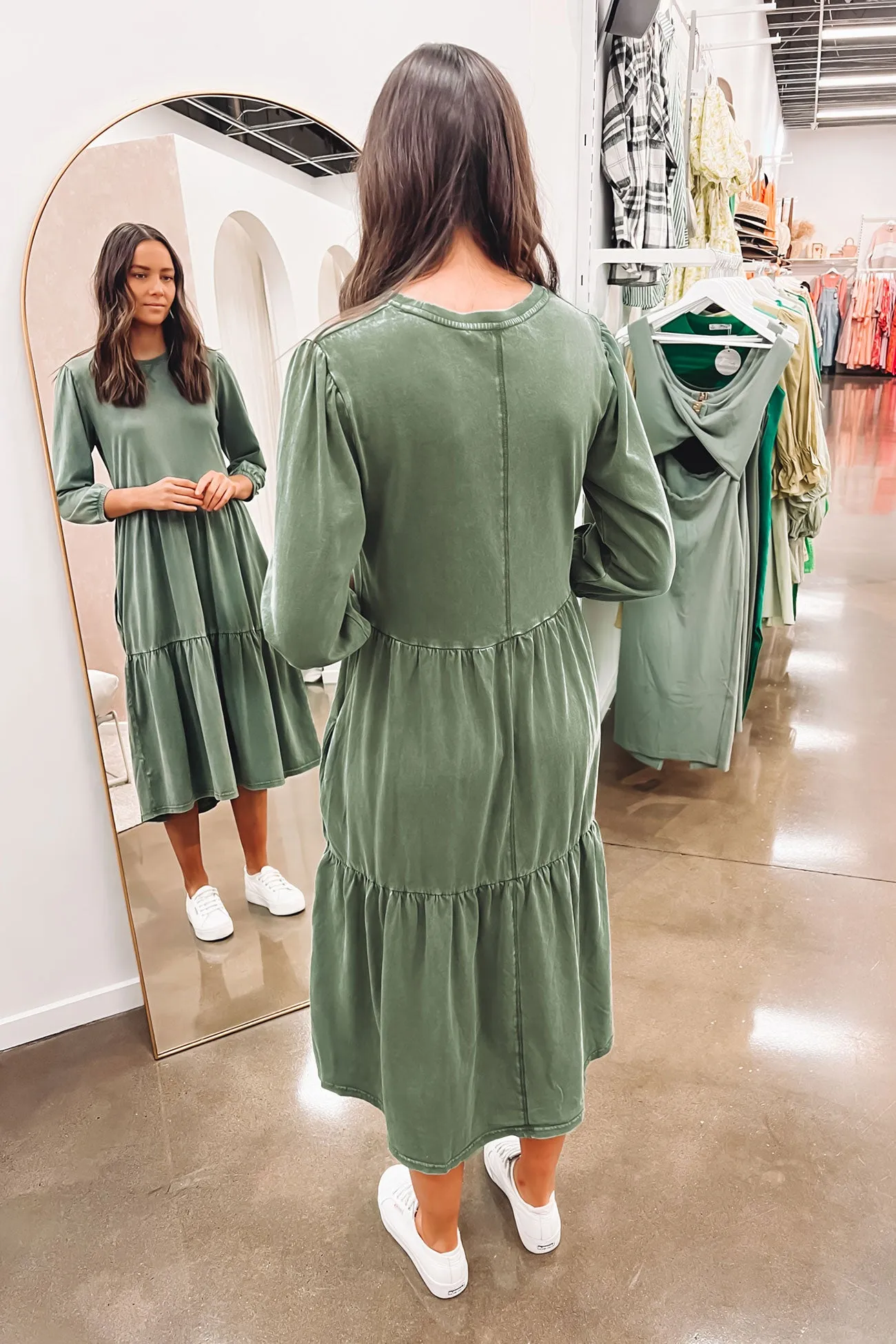 Poppy Dress Green