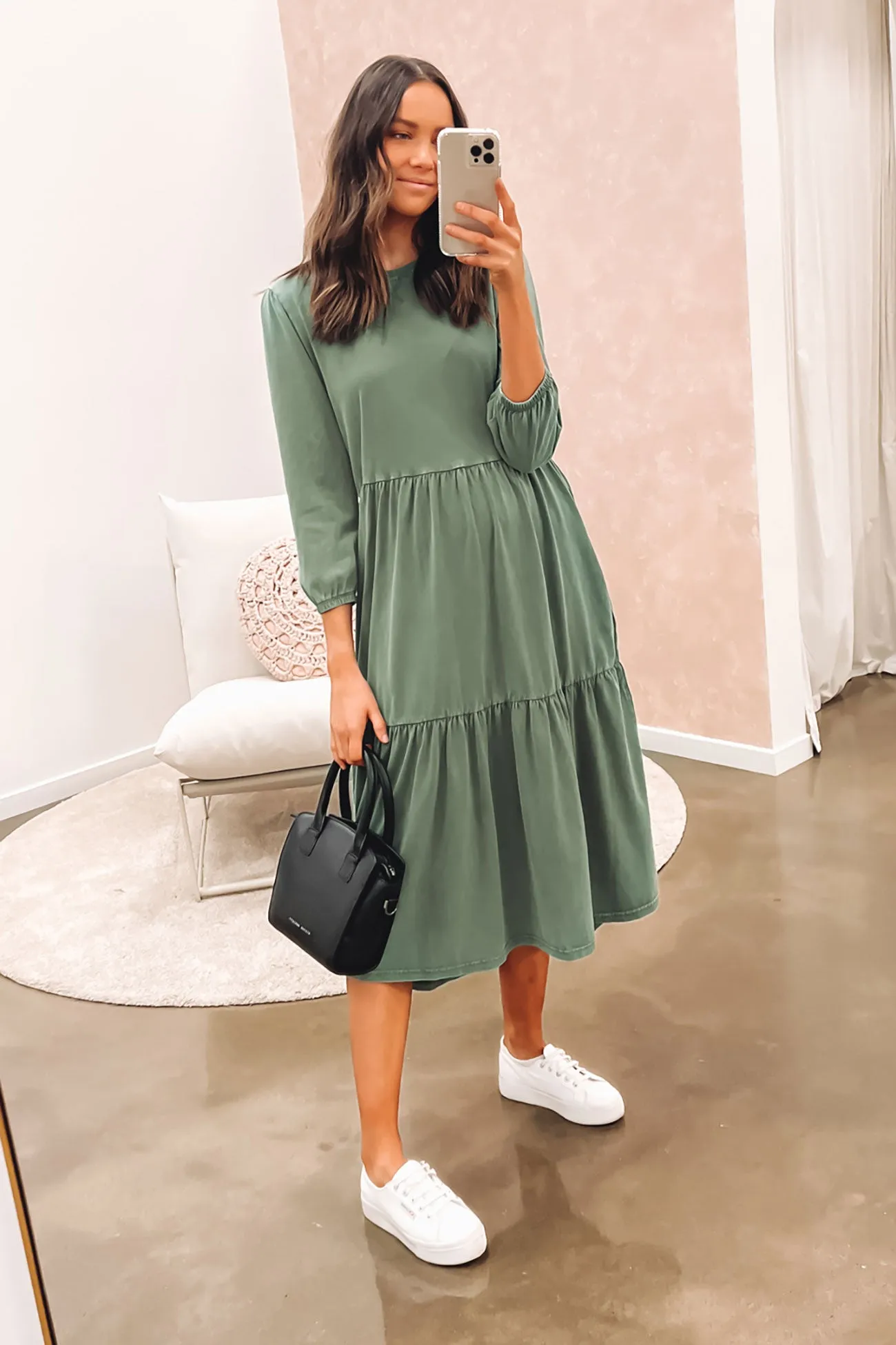 Poppy Dress Green