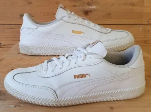 Puma Astro Cup Low Leather Trainers UK9/US10/EU43 364585-03 White/Gold