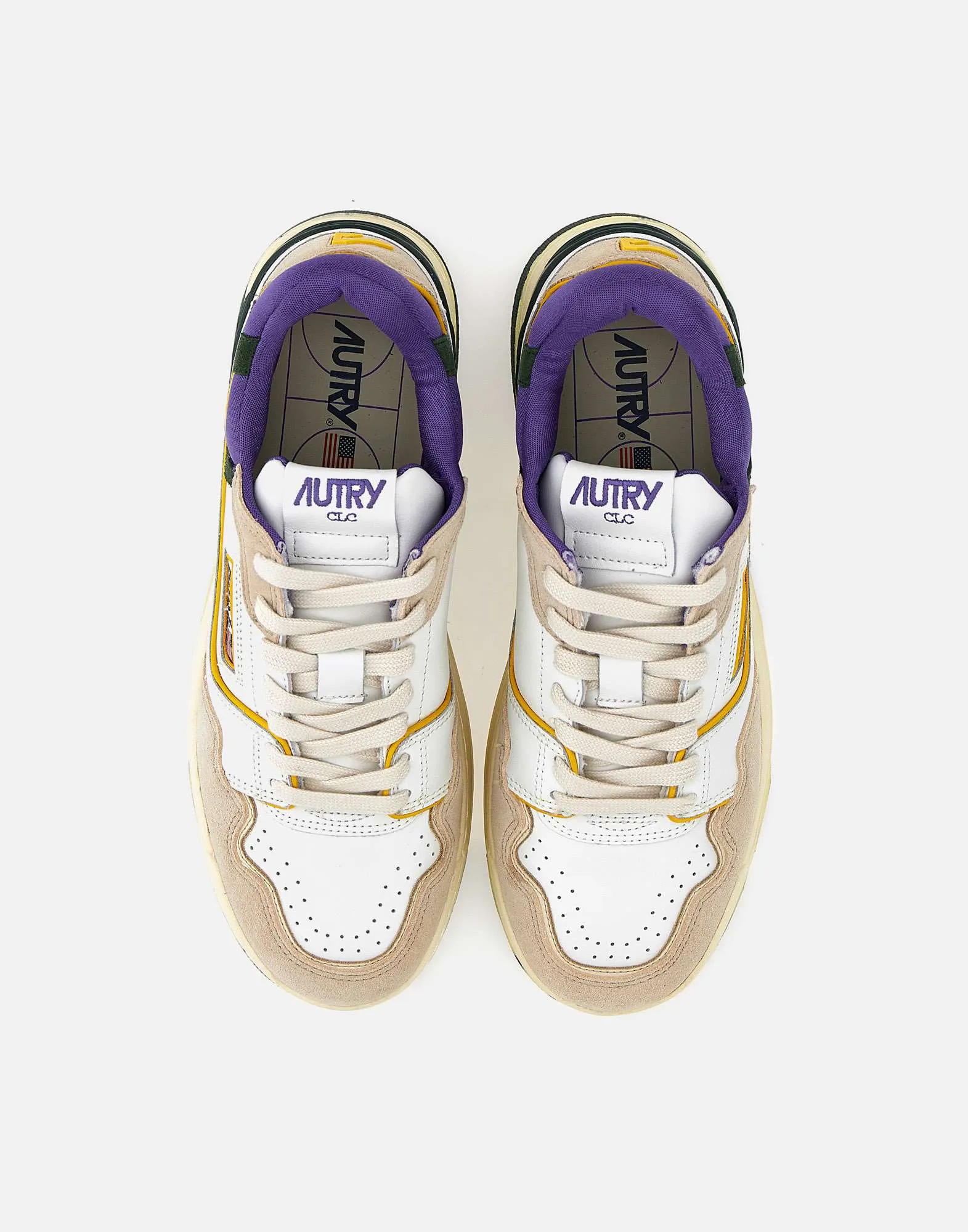 Purple Leather Sneakers